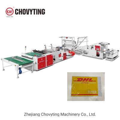 China side seal poly bag machinery DHL TNT Express courier Bag Making Machine 70pcs/min for sale
