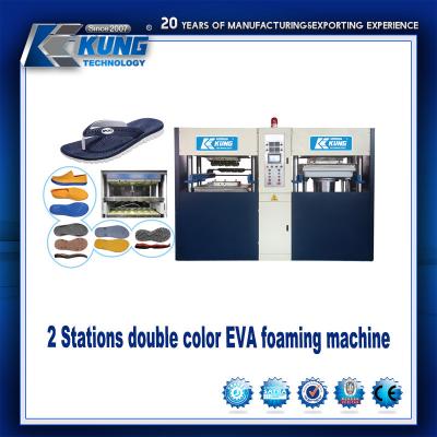 China Two Stations EVA Shoes Injection Machine PLC Control Practical for sale