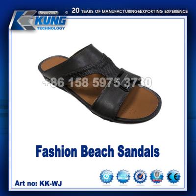 China Men Slipper Synthetic Upper In Shoes PU Leather Material Waterproof for sale
