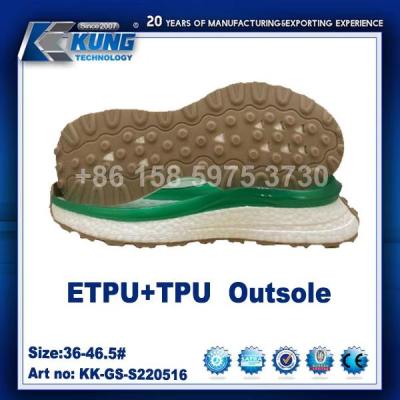 China Waterproof TPU Shoe EVA Outer Sole Anti Abrasion Genuine Leather Material for sale
