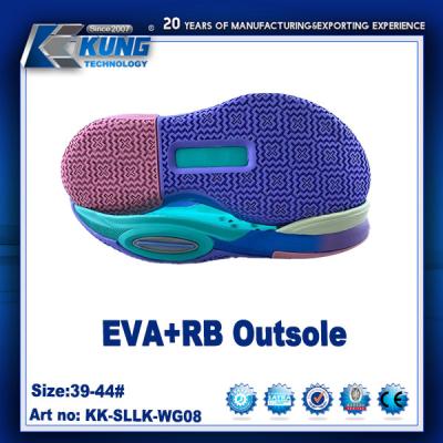 China 39 - 44 Size  RB EVA Sneaker Outsole High Elastic Non Slip for sale