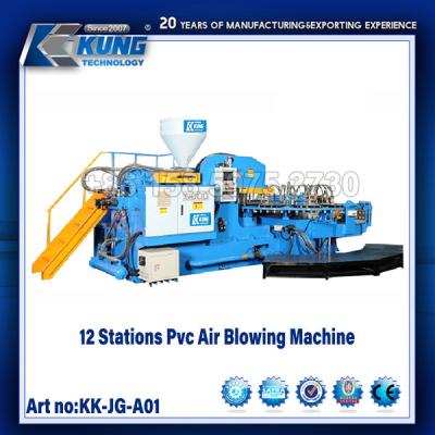 China 12 Stations Shoe Making Machines Automatic PVC Air Blowing Machine for sale