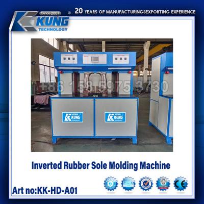 China Inverted Rubber Sole Molding Machine Rubber Outsole Making Machine for sale