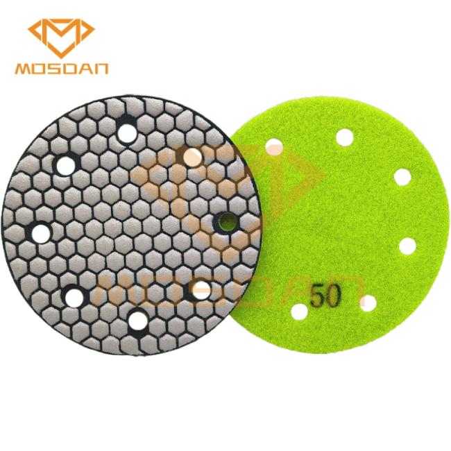 holes dry polishing pad
