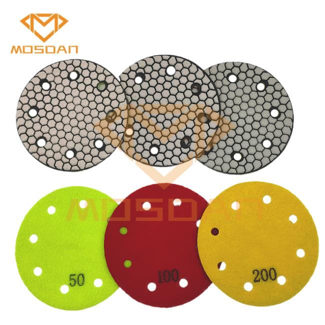 holes polishing pad for concrete