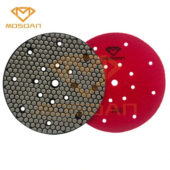 holes dry polishing pad