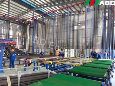 China Tunnel Powder Coating Oven Overhead Conveyor System With Spraying Pretreatment for sale