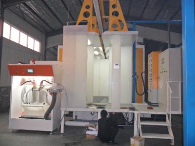 China Customized PLC Powder Coating Booth And Oven Powder Painting Line for sale