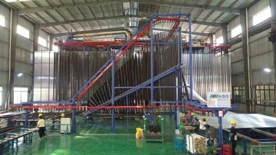 China 380V 60Hz PP Spray Booth Vertical Powder Coating Line de produção de perfis de alumínio à venda