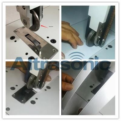 China Rotatory Ultrasonic Welder For Sealing / Cutting Nylon Laminated Fabric Filtering Paper for sale