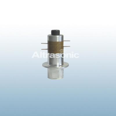 China Piezoelectric 50KHz Ultrasonic Welding Transducer With 4 Pieces Yellow Ceramic for sale