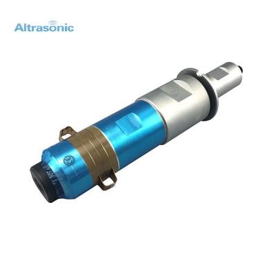 China accesorios disponibles automáticos de la máquina de la mascarilla del transductor de la soldadura ultrasónica de 50m m en venta