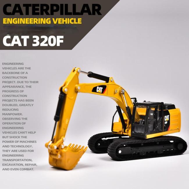 cat 320F Hydraulic Excavator Alloy Diecast Model Toy | 1/64 Scale Construction Vehicle