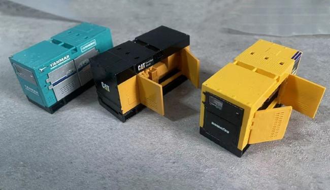 Komatsu EGS380BS 1:50 Alloy Generator & Engine Model | Die-Cast Construction Machinery, Collectible