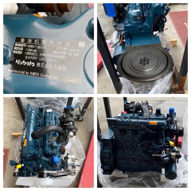 Kubota V2003-T-BG-EU2 diesel engine assembly for excavators