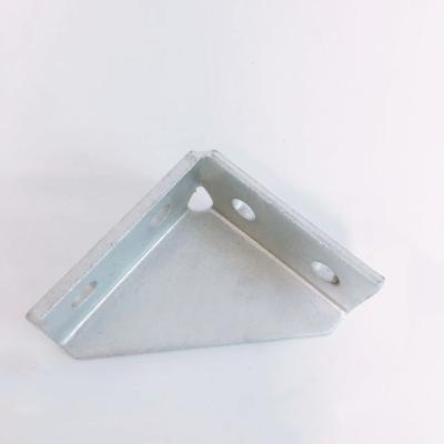 China OEM HDG Triangle Angle Connector Bracket Galvanized Steel L Shape Corner Brackets for sale