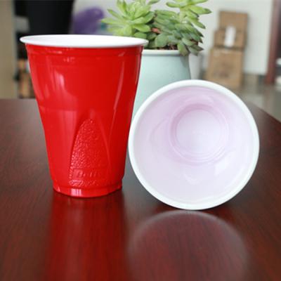 China Ps 9 Oz Disposable Plastic Cups 270Ml Red Solo Personalized Plastic Cups for sale