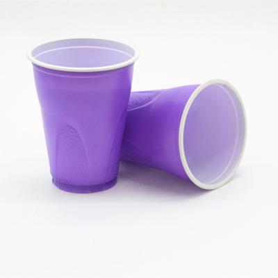 China 9OZ 270ml PP PS Disposable Party Cups Purple Beer Pong Cup Plastic Wine for sale