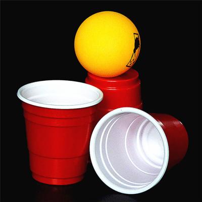 China 50mm 2oz Mini Red Solo Cups Disposable Small Plastic Shot Cups For Beer Pong Game for sale