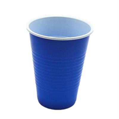China 16 OZ 450ml PP Disposable Party Cups Blue Beer Pong Cups For Campus for sale