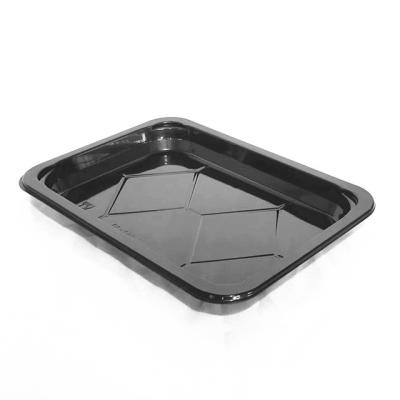 China 230x160x20 Mm Plastic Display Tray Rectangle Disposable Plastic Tray Fresh Food for sale