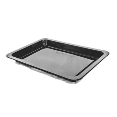 China 250x170x20mm PP Disposable Plastic sealer Tray Black Fresh Meat Plastic Tray for sale