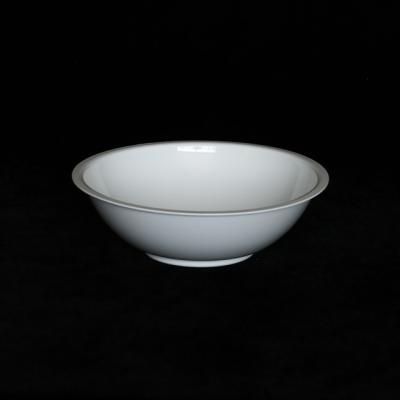 China 16Oz 490 Ml Disposable Plastic Soup Bowls White Plastic Bowls Flate Bottom for sale