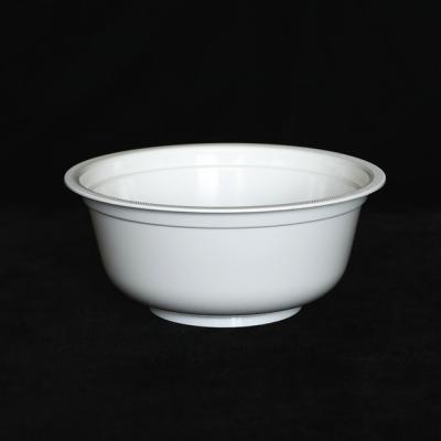 China Food Grade 980 Ml White Disposable Bowls PP 32 Oz Disposable Soup Bowls for sale