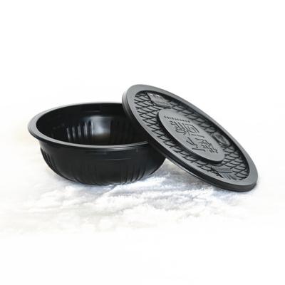 China 980Ml PP Disposable Plastic Bowl 32 Oz Plastic Bowls With Lids Instant Noodle Bowls for sale