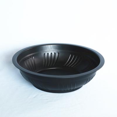 China 83 Oz 2.5L Black PP Large Disposable Bowls for sale