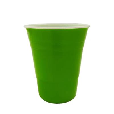 China 425 Ml 14 Oz PP Reusable Beer Pong Cups Injection Beer Pong Plastic Cups for sale