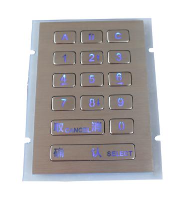 China 15 Keys 0.45Mm Short Stroke Door Entry Keypad High Performance for sale