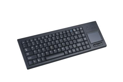 China El USB PS2 86 cierra el teclado industrial plástico con el panel táctil construido sólidamente en venta