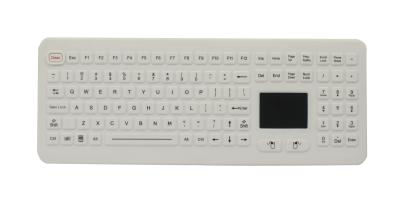 China IP68 Desktop Waterproof Rubber Medical Grade Keyboards with Touchpad with USB for sale