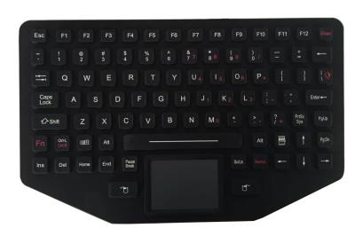 China MIL-STD 461E/810F Military Keyboard With Sealed Touchpad Panel Mount for sale