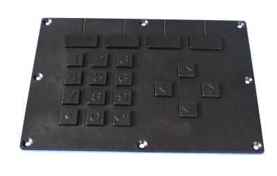 China Dynamic Waterproof Plastic Industrial Metal Keypad With RS232 Interface for sale