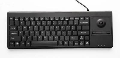 China 88 relação Ruggedized plástica Desktop de USB do Trackball do teclado 14.0mm das chaves à venda