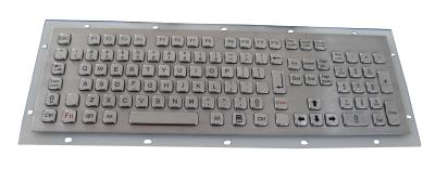 China Panel Mount 111 Keys Dust Proof Keyboard Stainless Steel For Outdoor Kiosk for sale