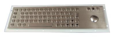 China Vandal Proof SS Industrial Keyboard With Trackball , flat key keyboard with 69 Key for sale