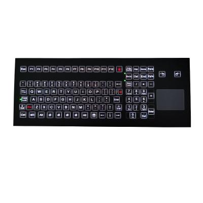 China 108 Keys Ruggedized Industrial Membrane Keyboard OMRON Switch Technology With Backlight for sale