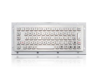 China IP65 dynamic Stainless Steel Industrial Keyboard Vandal Proof 68 Keys Compact Format for sale