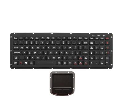 China Silicone Rugged Laptop Keyboard With Touchpad EMC Keyboard for sale