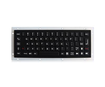 China Brushed Black Titanium Industrial Keyboard Customized Metal Koisk Keyboard for sale