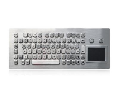 China Ruggedized Stainless Steel Explosion Proof Keyboard For Kiosk  PS2 Or USB for sale