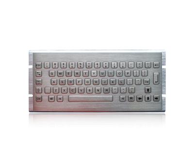 China MINI 64 chaves do teclado de aço inoxidável industrial dinâmico da prova do vândalo IP65 à venda