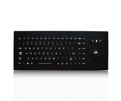 China Marine Keyboard Military Black Ruggedized keys with Trackball for sale