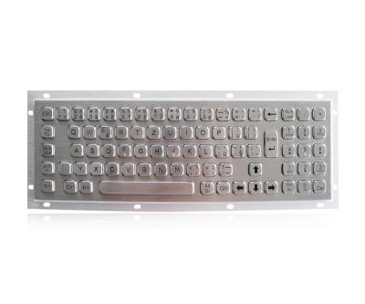 China 79 Keys Mini Stainless Steel Metal Kiosk Keyboard With Numeric Keypad for sale