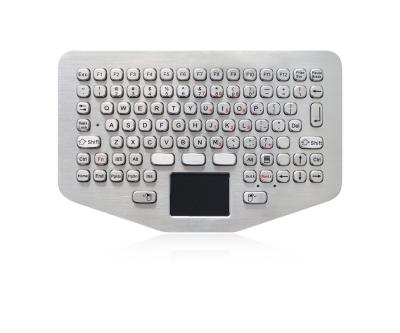 China IP65 Vandal Proof Stainless Steel Keyboard Touchpad For Ruggedized Computer for sale