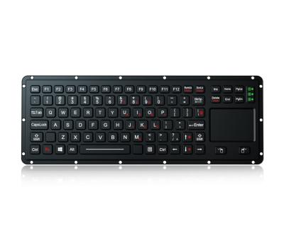 China IP65 teclado resistente de grado militar con panel táctil resistente incorporado para cursor rápido en venta