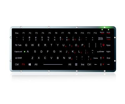 China IP65 teclado de chiclete resistente con teclas de polímero teclado de luz de fondo de nivel militar en venta